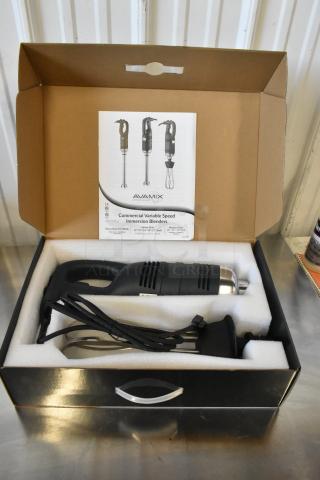10 new AvaMIx 928IBHDW10 immersion blenders in box, with 10" whisk, variable speed, 1 1/4 hp, 120V, 1 phase.