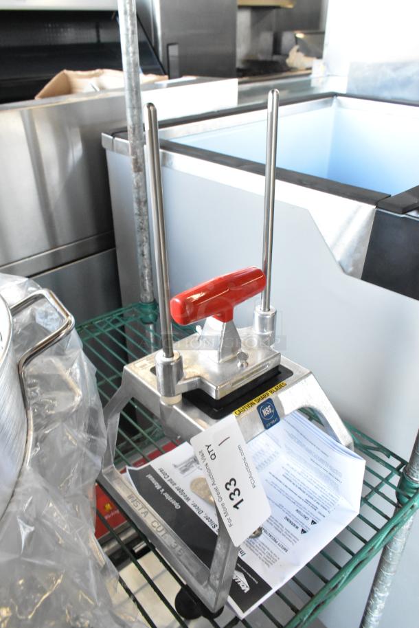 Brand new Vollrath 15001 Redco InstaCut 3.5 dicer, tabletop mount, 3/8" cut size, minor scratches, NSF certified.