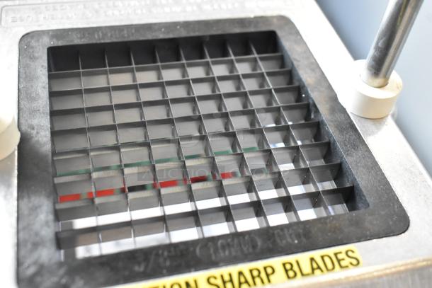 BRAND NEW SCRATCH AND DENT Vollrath 15001 Redco InstaCut 3.5 3/8" tabletop fruit and vegetable dicer with sharp grid blades.