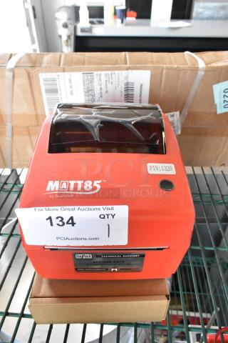 Brand new DayMark MATT85 Thermal Label Printer with minor scratches. Includes box, PIN: 1320, auction tag 134.
