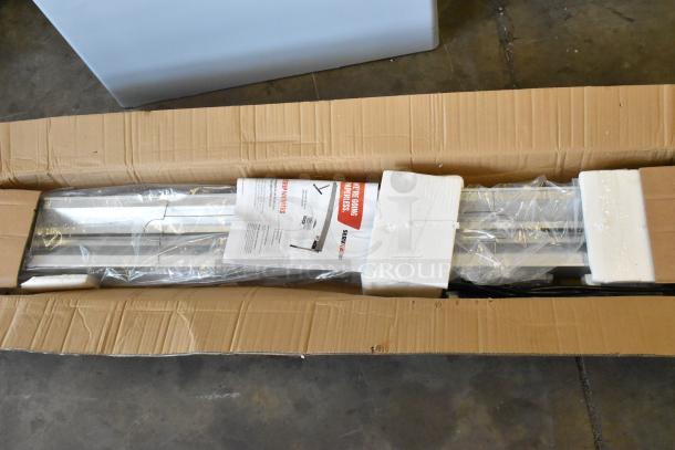 Brand new ServIt 423SW54TCPA 54" strip warmer, single toggle control, 120V 1 phase, minor dents, in open box.