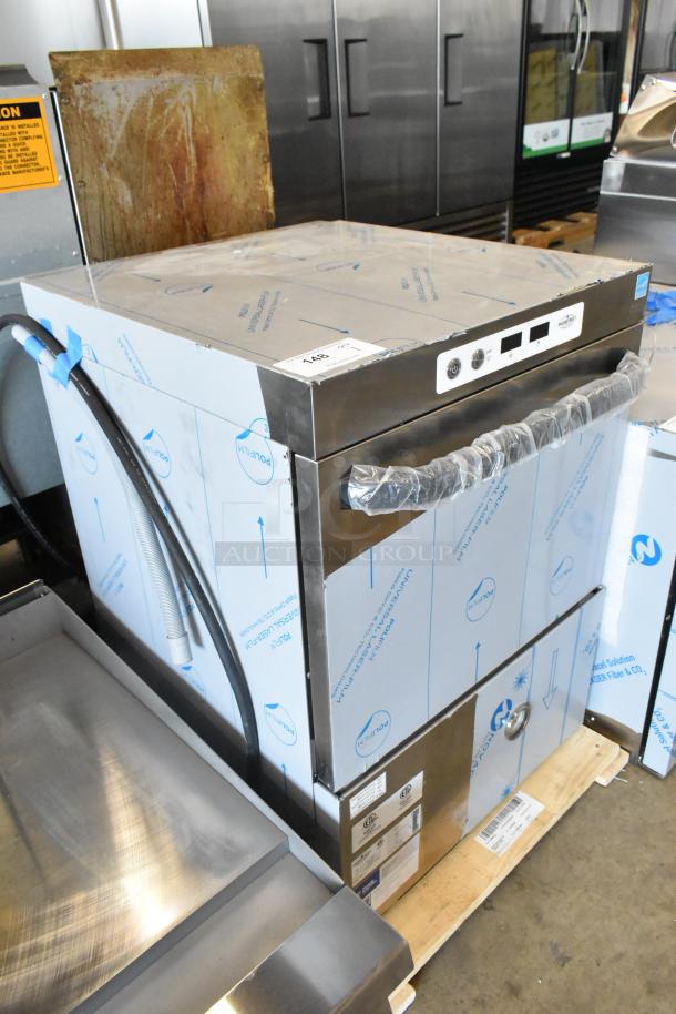 Brand new Mainstreet 541HTUC30 undercounter dishwasher, 208V/240V, 1 phase, high-temperature, scratch and dent condition.