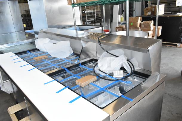 Brand new 2025 True TSSU-72-30MB-ST-HC stainless steel prep table. Scratch and dent model. Bain Marie top, 115 volts.