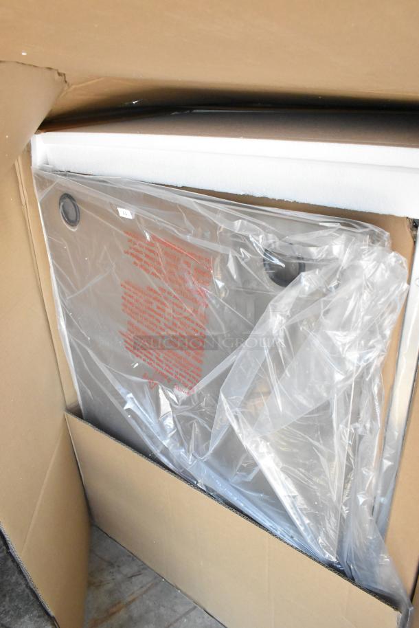 Brand new KoolMore KM-OKS-UCRCAB 32" stainless steel outdoor kitchen cabinet in packaging. Minor scratches and dents.