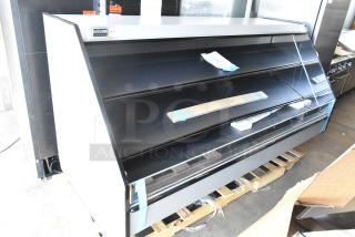 Brand new 2022 Hill Phoenix metal merchandiser display case, Model 288856PF8R51, 115 volts, 1 phase, scratch and dent.