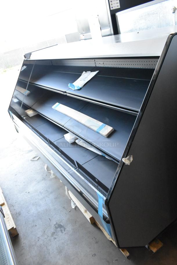 Brand new Hill Phoenix 288856PF8R51 metal merchandiser display case, minor scratches, 115V, 1 Phase, commercial use.
