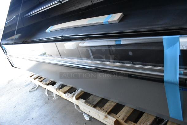 Brand new 2022 Hill Phoenix metal commercial merchandiser display case, model 288856PF8R51, 115V, 1 phase; minor scratches.