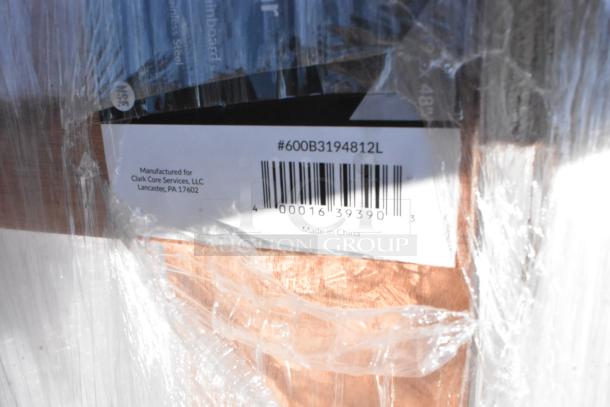 Barcode label indicating model #600B3194812L, manufactured for Clark Core Services, Lancaster, PA, Made in China.