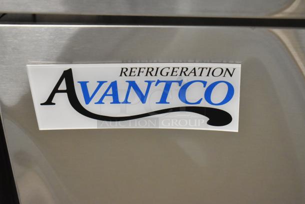 Brand new Avantco 178SSUD3R 3-door undercounter cooler. Stainless steel with commercial casters. 115V, 1 phase.