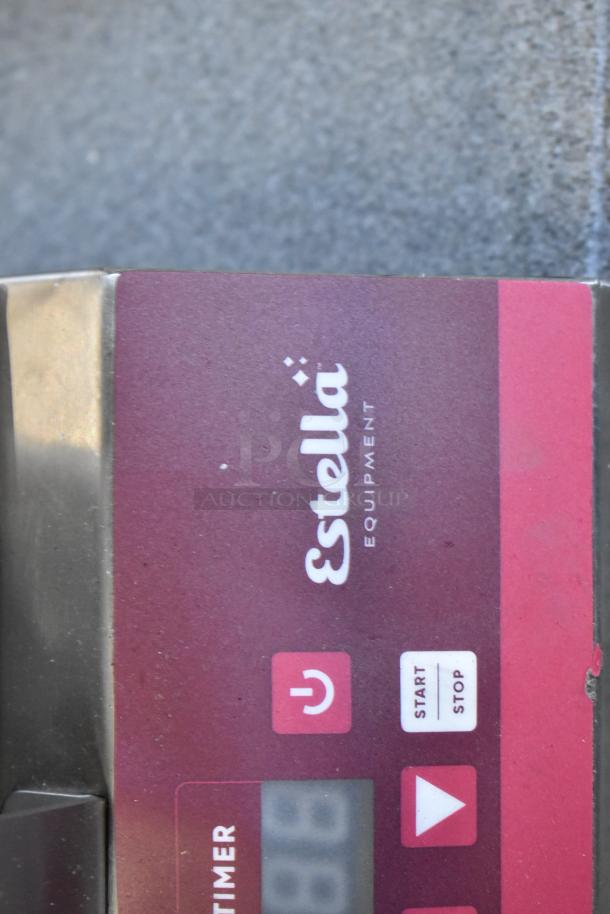 BRAND NEW 2024 Estella 348WSMXS2A Stainless Steel Commercial Waffle Maker with scratch, 120V, 1 Phase.