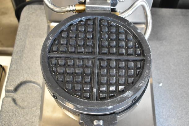 BRAND NEW Estella 348WSMXS2A Stainless Steel Commercial Waffle Maker, minor scratches, 120V, 2024 model.