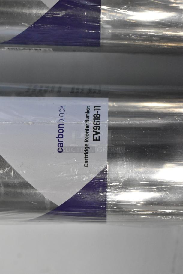 BRAND NEW Everpure EV9797-22 Kleensteam II Twin Water Filtration System, 5 Micron, 5 GPM, visible label shows Cartridge Reorder Number: EV9618-11.