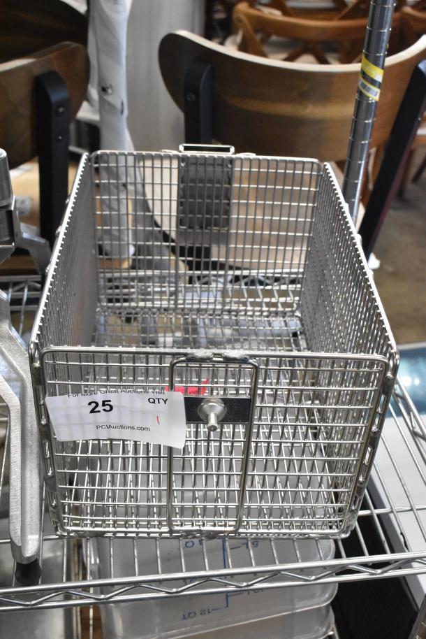 Brand new Henny Penny 186010 nugget fryer basket, scratch and dent, for 600 gas fryer, with sale tag visible.