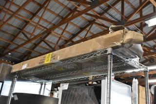 2 new Hatco GRAH-60 60" Glo-Ray high wattage infrared food warmers in packaging. Minor box damage visible. 120V, 1 phase.