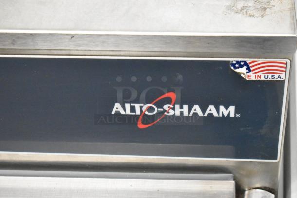 2017 Alto Shaam 750-S Halo Heat holding cabinet, stainless steel, 120V, made in USA, visible branding.