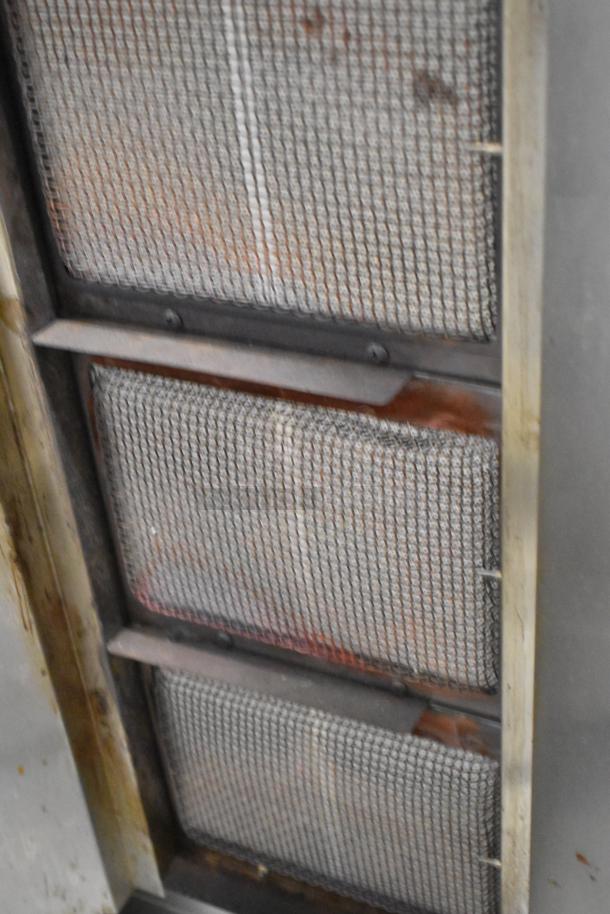 Cookline 3G Stainless Steel Gyro Shawarma Broiler, showing grill section, 55 lb., 39,000 BTU, used condition.