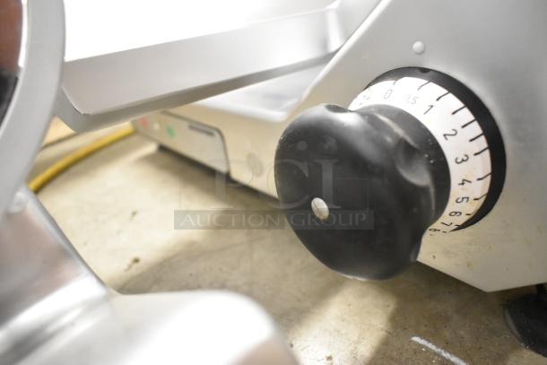2023 Bizerba GSP H Metal Commercial Meat Slicer, 120V, 1 Phase. Features precision thickness dial.