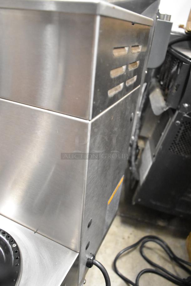Bunn VP17-3 stainless steel commercial coffee machine, 3 burners, includes 2 pots, 120 volts, 1 phase.