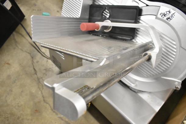 2020 Bizerba GSP HD meat slicer, metal, countertop model, 120V, 1 phase, excellent condition, visible "Blade Best" marking.