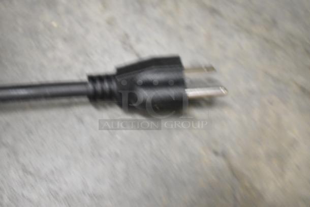 Two-prong power plug for the 2019 OY-828 Metal Countertop Popcorn Machine, model OY-828, 110 Volts, 1 Phase.