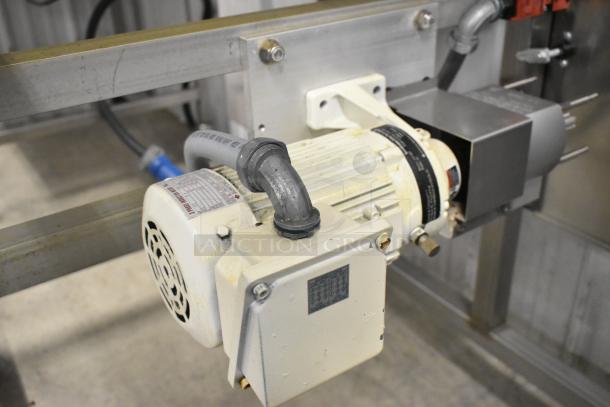Belshaw TG50 Thermoglazing Station, stainless steel, commercial casters, 208V, 1 phase; visual focus on electrical motor.