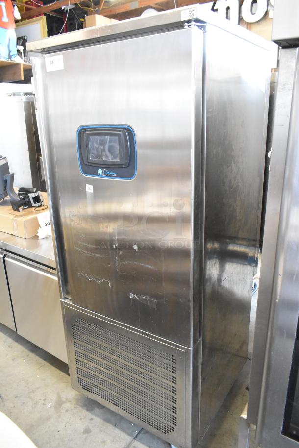 2021 Desmon GBF-15+ETL stainless steel blast chiller, shock freezer with 4 probes, on commercial casters, 220V, 3-phase.