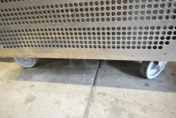 2021 Desmon GBF-15+ETL stainless steel blast chiller, visible caster, perforated panel, 220V, 3 phase, commercial use.