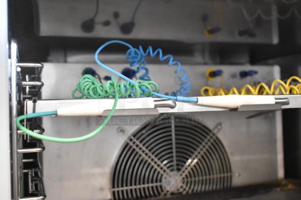 2021 Desmon GBF-15+ETL stainless steel blast chiller with 4 probes, fan interior, on commercial casters, 220V, 3 phase.