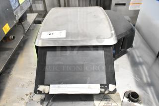 2016 Hobart HTi commercial scale, stainless steel, touchscreen interface. Used condition with visible wear. 120/208-240V, 1 Phase.