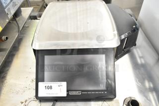 2023 Hobart HTi commercial countertop food portioning scale, stainless steel, digital display, 120/208-240V, 1 phase.