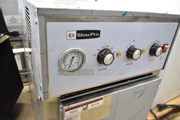 BRAND NEW 2024 Cooking Performance Group CPG 351CHCT1A SlowPro countertop cook and hold oven. Features temperature and time dials, scratch and dent condition, 120V, 1 phase.