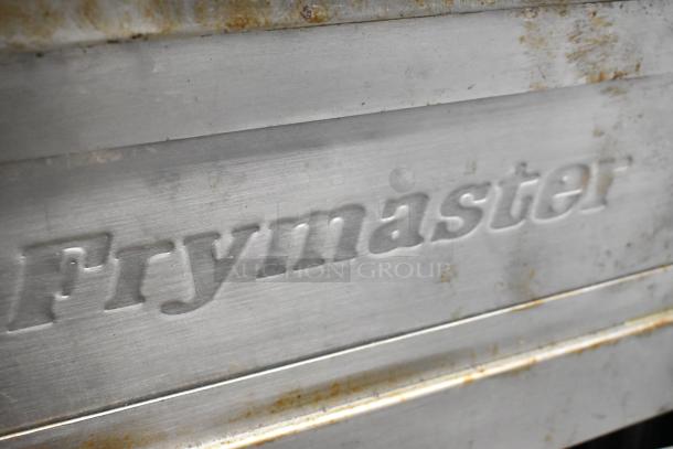 Frymaster FMPH255CSC stainless steel deep fryer, commercial-grade, natural gas, with filtration system, 80,000 BTU.