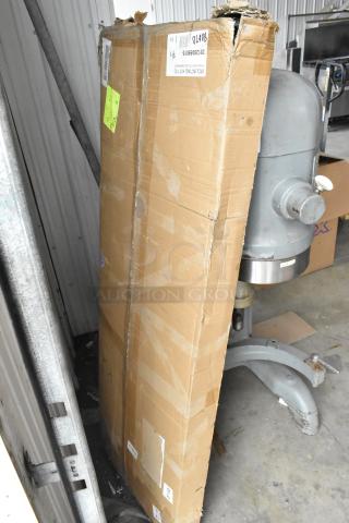 Brand new, scratch and dent Cooking Performance Group 35128059015 60" range mounting kit for S-36-SB Salamander Broilers in damaged packaging.