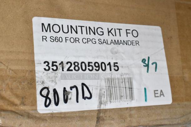 BRAND NEW Cooking Performance Group 60" Range Mounting Kit for S-36-SB Salamander Broilers. Model 35128059015.