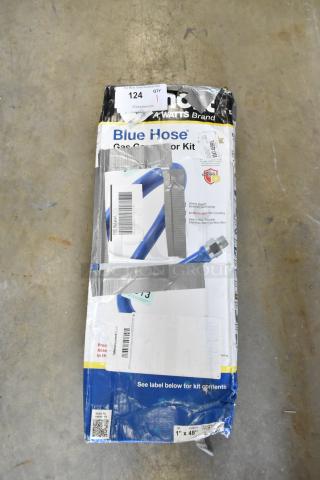 BRAND NEW SCRATCH AND DENT Dormont 16100KITS48 Deluxe SnapFast® 48" Gas Connector Kit with visible packaging damage and labels.