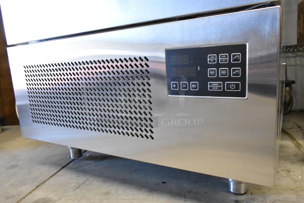 KoolMore KM-CBLC-5 commercial stainless steel blast chiller, new, 5-pan capacity, digital control panel, 30 lbs rapid chill.