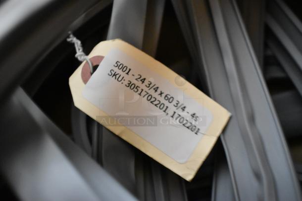 BRAND NEW scratch and dent Delfield 1702201 door gasket, 24 3/4" x 60 3/4", SKU: 3051702201, tag shown.
