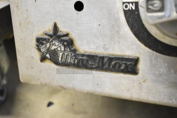 Star Ultra Max Stainless Steel Gas Griddle; commercial countertop model, visible brand marking, used condition.