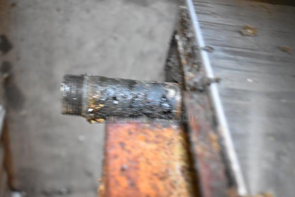 Star Ultra Max stainless steel commercial gas countertop griddle, slightly worn, visible connection port detail.
