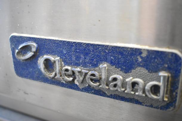 Cleveland SteamCraft Ultra 3 Stainless Steel Steam Cabinet, Model 21CET8, 208V, 3 Phase. Visible brand logo on surface.