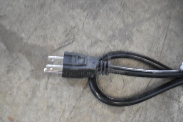 Power cord for Estella 348EDS18S dough sheeter, showing standard plug compatible with 120 Volts, 1 Phase.