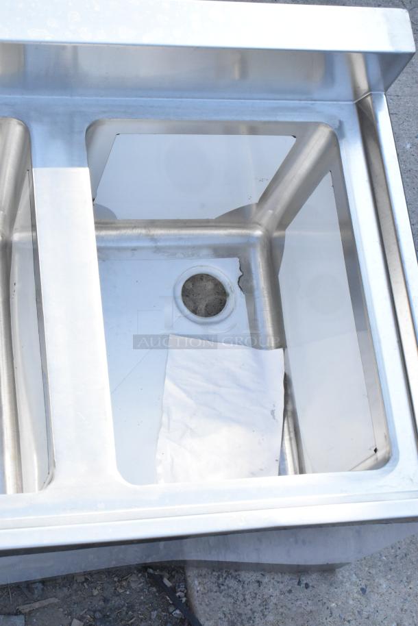 Brand new Steelton 522BS3T38 3 Bowl Underbar Sink, 18 gauge stainless steel, 38"x18 3/4", visible scratches.
