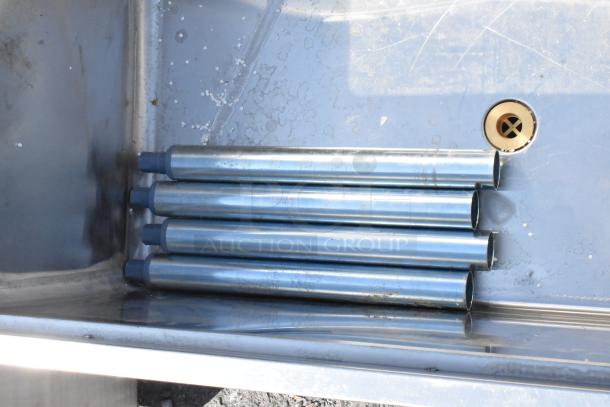 Brand new Regency 600IB1836 underbar ice bin, 18"x36", features 7 circuit post-mix cold plate, some scratches, bottle holders.