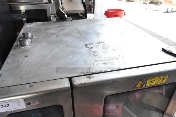 2018 Alto Shaam CTP10-10E combi convection oven, stainless steel, electric, 208-240V, 3 phase, visible wear.