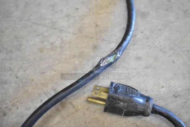 Bizerba GSP H Meat Slicer cord with exposed wiring; 120 Volts, 1 Phase. Repair needed.