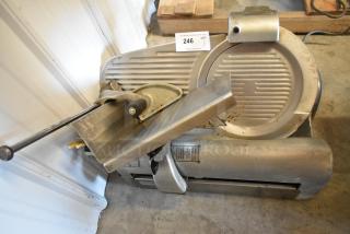 Hobart 1612E Metal Commercial Countertop Meat Slicer w/ Blade Sharpener. 120 Volts, 1 Phase. - Item #1202218