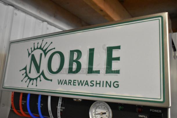 BRAND NEW 2023 Noble Wareforce I-E stainless steel commercial dish machine, single rack, low temp, scratch and dent.