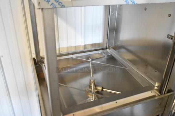 Brand new 2023 Noble Wareforce I-E stainless steel commercial dish machine; single rack, low temp, 115V, 1 phase.