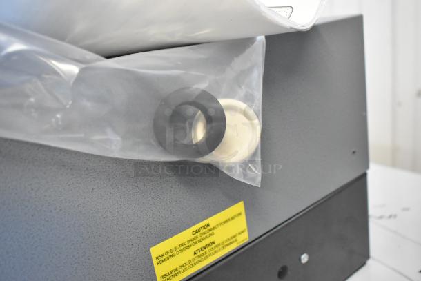 BRAND NEW Hatco 3CS-9B sanitizing sink heater, 9 kW, metal, balanced, 208V, 3 phase, scratch and dent condition. CAUTION label visible.