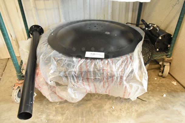 Brand new Boltic VF-30PBCO 30" pedestal fan, 3-speed, oscillating, 120V, 1 phase. Scratch and dent condition.